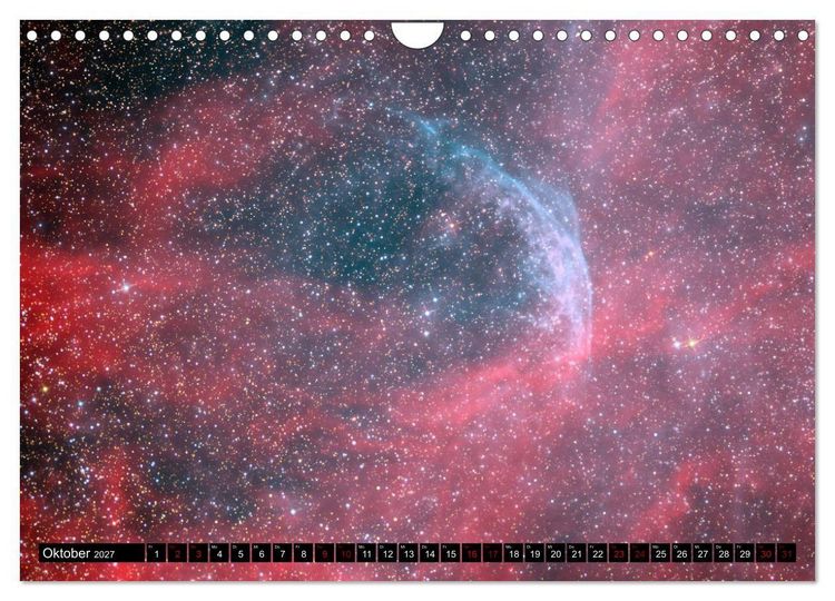 Produktbild: Farbiges Weltall (Wandkalender 2027 DIN A4 quer), CALVENDO Monatskalender
