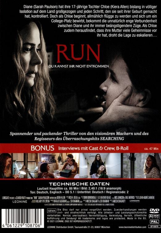 Produktbild: Run - Du kannst ihr nicht entkommen