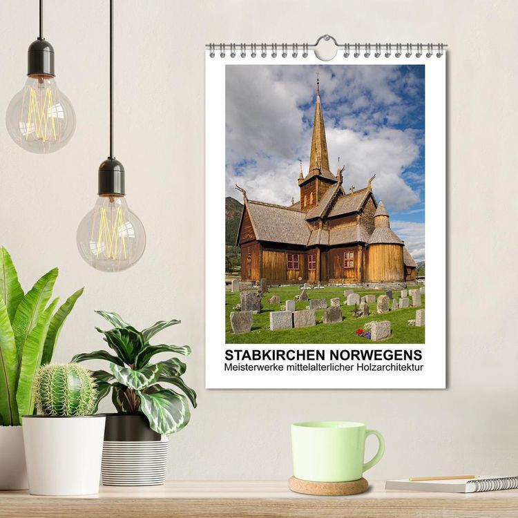 Produktbild: Stabkirchen Norwegens - Meisterwerke mittelalterlicher Holzarchitektur (Wandkalender 2026 DIN A4 hoch), CALVENDO Monatskalender