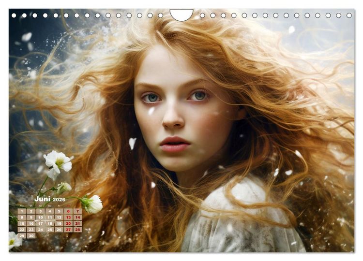 Produktbild: M&auml;rchenhafte Fabelfrauen (Wandkalender 2026 DIN A4 quer), CALVENDO Monatskalender