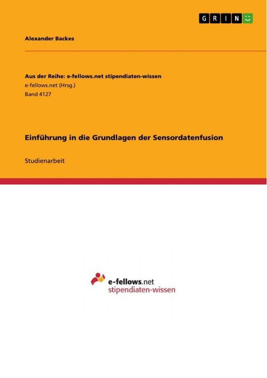 Produktbild: Einf&uuml;hrung in die Grundlagen der Sensordatenfusion