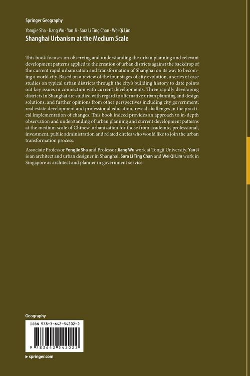 Produktbild: Shanghai Urbanism at the Medium Scale