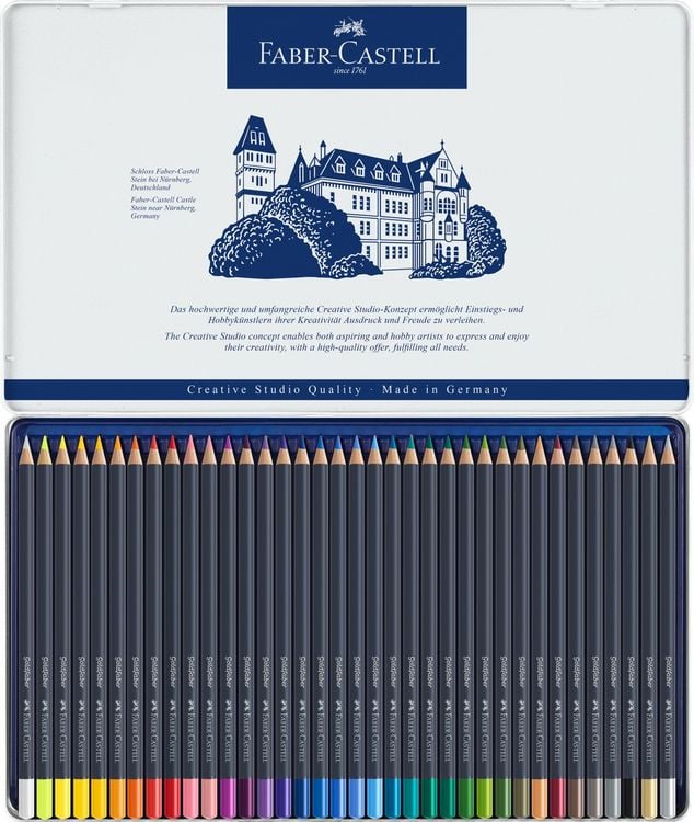 Produktbild: Faber-Castell Farbstifte Goldfaber, 36er Set Metalletui