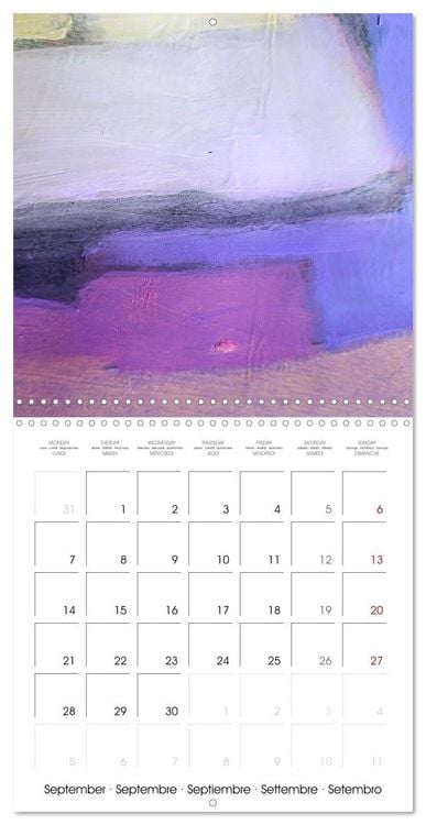 Produktbild: Finding silence in colours (Wall Calendar 2026 12 &times; 12 Inch) CALVENDO 12 Month Wall Calendar