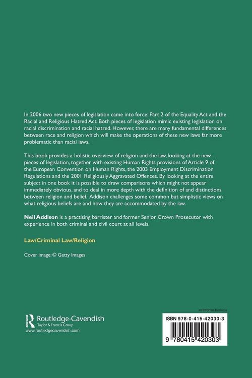 Produktbild: Religious Discrimination and Hatred Law