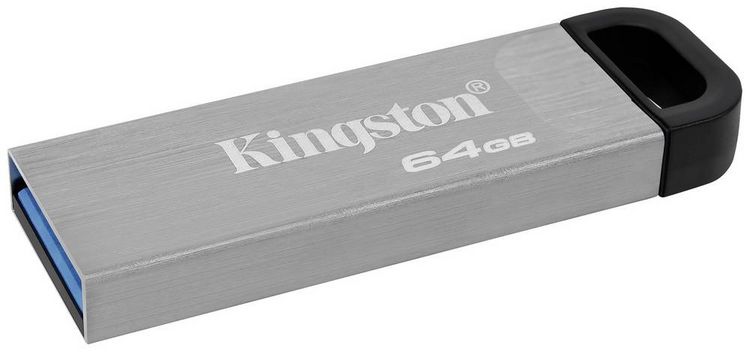Produktbild: Kingston DataTraveler Kyson USB-Stick Retail 64GB Silber DTKN/64GB USB-A (USB 3.2 Gen 1)
