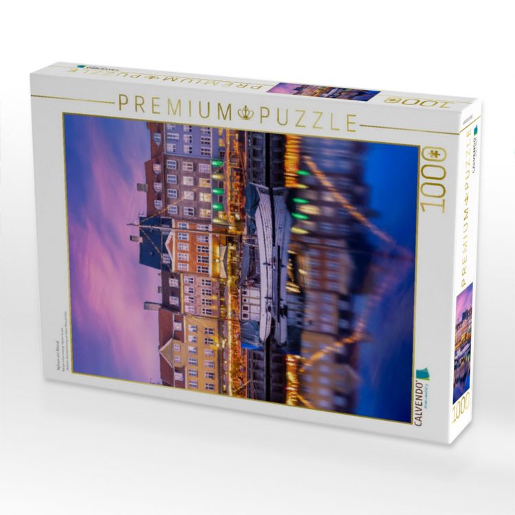 Produktbild: CALVENDO Puzzle Nyhavn am Abend | 1000 Teile Lege-Gr&ouml;&szlig;e 64x48cm Foto-Puzzle f&uuml;r gl&uuml;ckliche Stunden