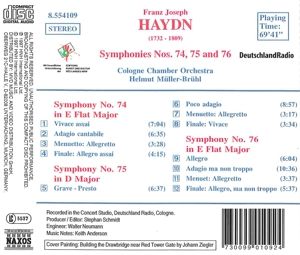 Produktbild: M&uuml;ller-Br&uuml;hl, H: Sinfonien 74-76