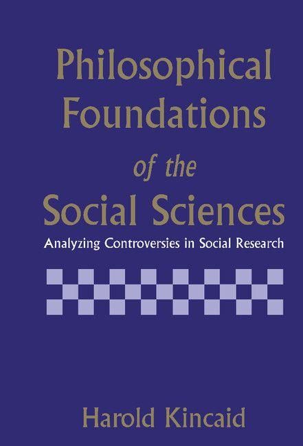 Produktbild: Philosophical Foundations of the Social Sciences