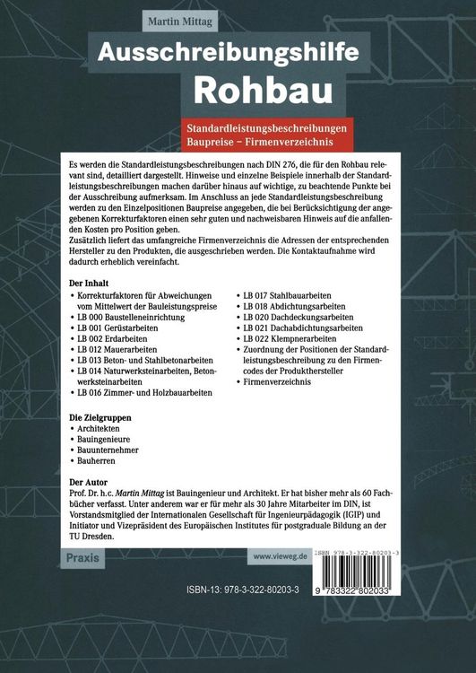 Produktbild: Ausschreibungshilfe Rohbau