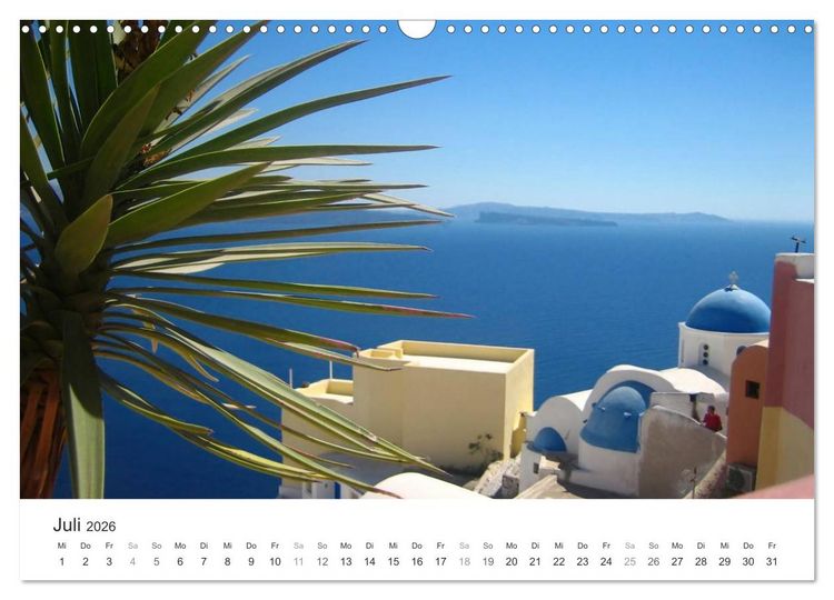 Produktbild: Hellas - ein Meer der Farben (Wandkalender 2026 DIN A3 quer), CALVENDO Monatskalender