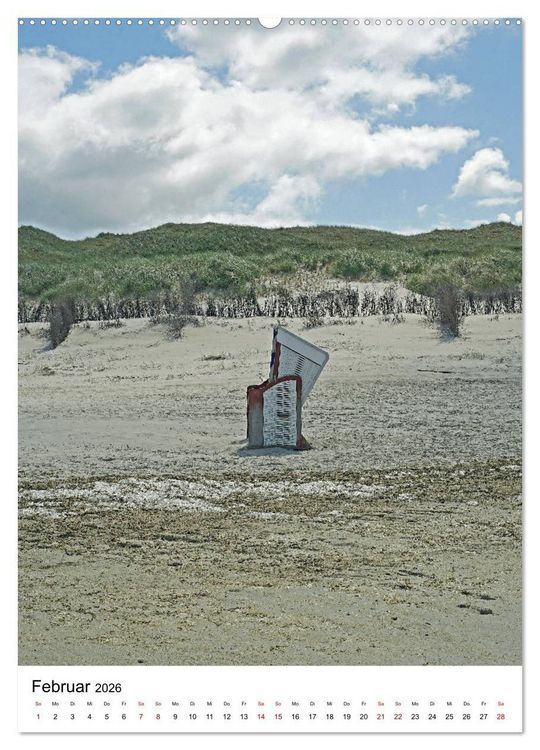 Produktbild: Norderney - Inselliebe (Wandkalender 2026 DIN A2 hoch), CALVENDO Monatskalender