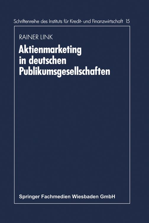 Produktbild: Aktienmarketing in deutschen Publikumsgesellschaften