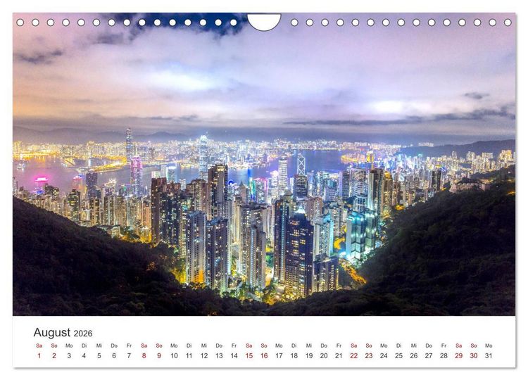 Produktbild: Hongkong - eine einzigartige Weltstadt (Wandkalender 2026 DIN A4 quer), CALVENDO Monatskalender