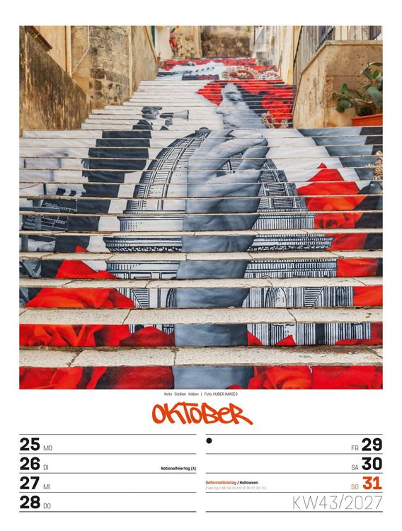 Produktbild: Street Art Wochenplaner Kalender 2027