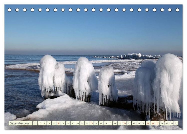 Produktbild: Ostsee - Impressionen (Tischkalender 2026 DIN A5 quer), CALVENDO Monatskalender