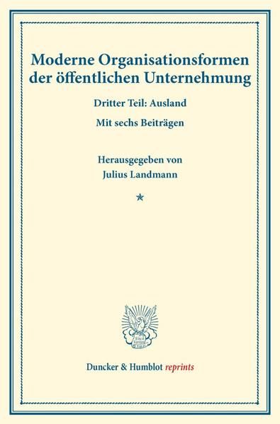 Produktbild: Moderne Organisationsformen der &ouml;ffentlichen Unternehmung.