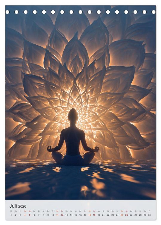 Produktbild: Spirituelle Reise (Tischkalender 2026 DIN A5 hoch), CALVENDO Monatskalender