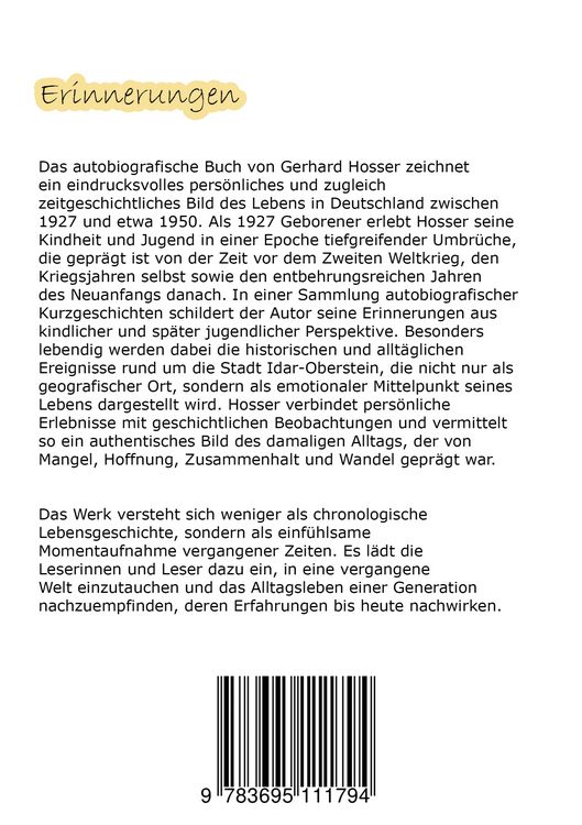Produktbild: Den Erinnerungen nachh&auml;ngen