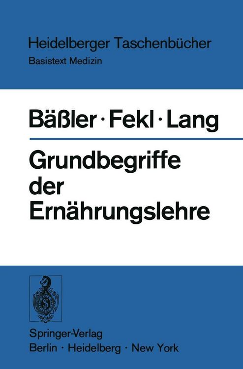 Produktbild: Grundbegriffe der Ern&auml;hrungslehre