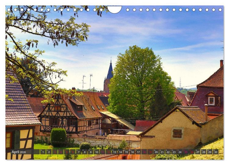 Produktbild: Bienvenue &agrave; Wissembourg. Spaziergang durch Wei&szlig;enburg im Elsass (Wandkalender 2026 DIN A4 quer), CALVENDO Monatskalender
