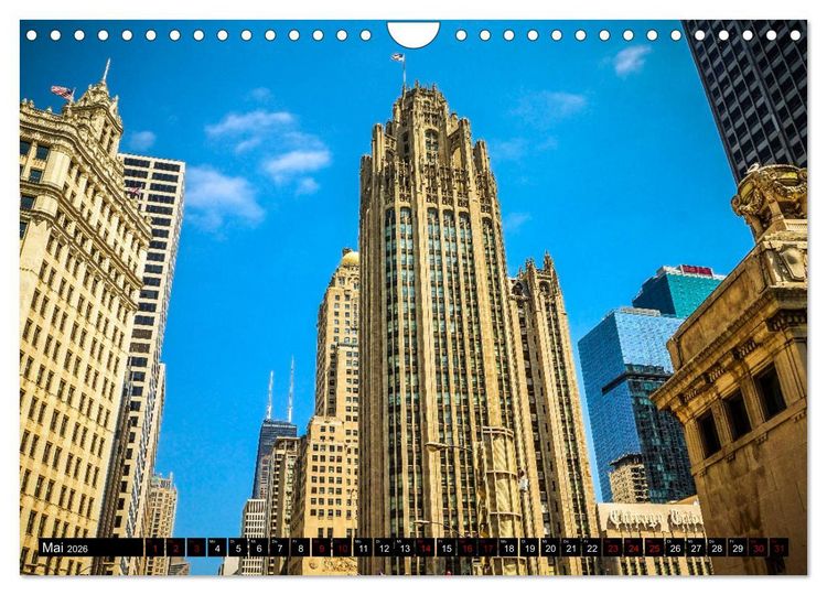 Produktbild: Chicago Impressionen (Wandkalender 2026 DIN A4 quer), CALVENDO Monatskalender