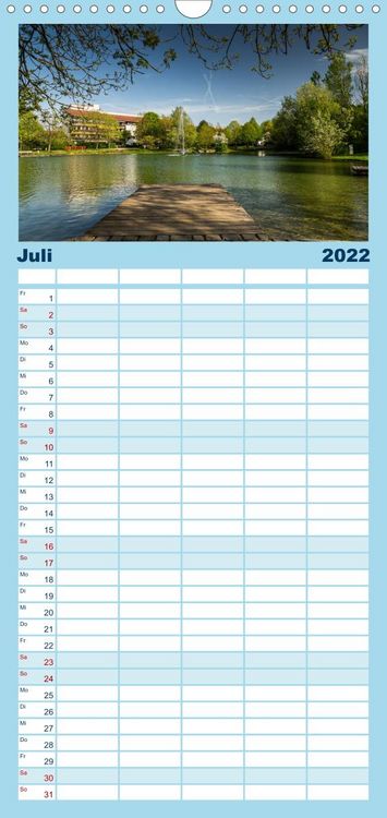 Produktbild: Familienplaner Unterhaching (Wandkalender 2022 , 21 cm x 45 cm, hoch)