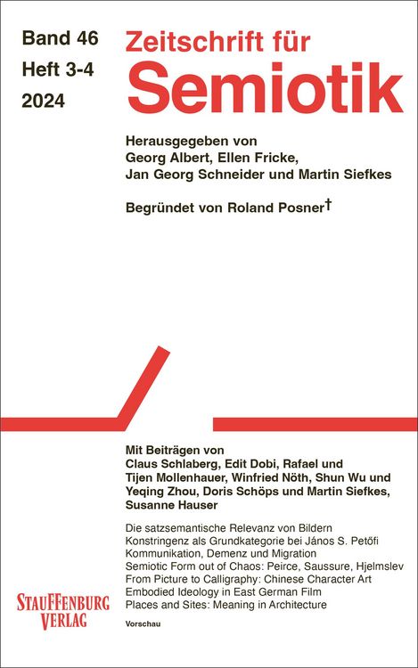 Produktbild: Zeitschrift f&uuml;r Semiotik 46 (2024) 3&ndash;4