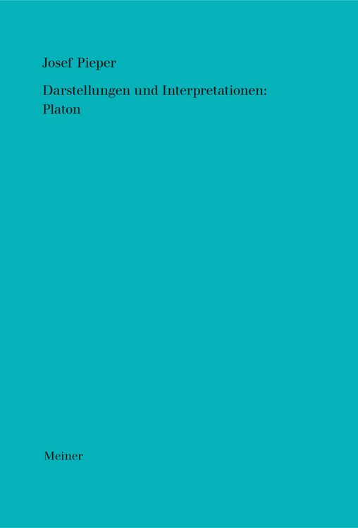 Produktbild: Darstellungen und Interpretationen: Platon