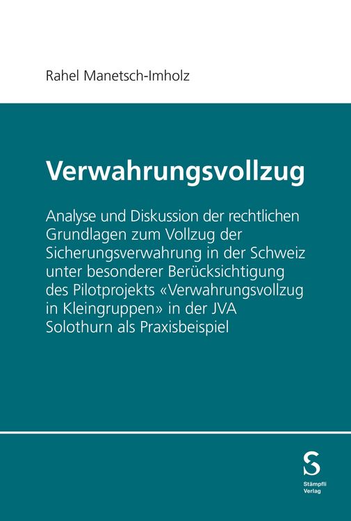 Produktbild: Verwahrungsvollzug