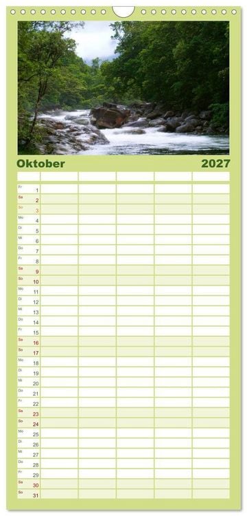 Produktbild: Familienplaner 2027 - Australien mit 5 Spalten (Wandkalender, 21 x 45 cm) CALVENDO