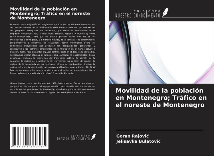 Produktbild: Movilidad de la poblaci&oacute;n en Montenegro; Tr&aacute;fico en el noreste de Montenegro