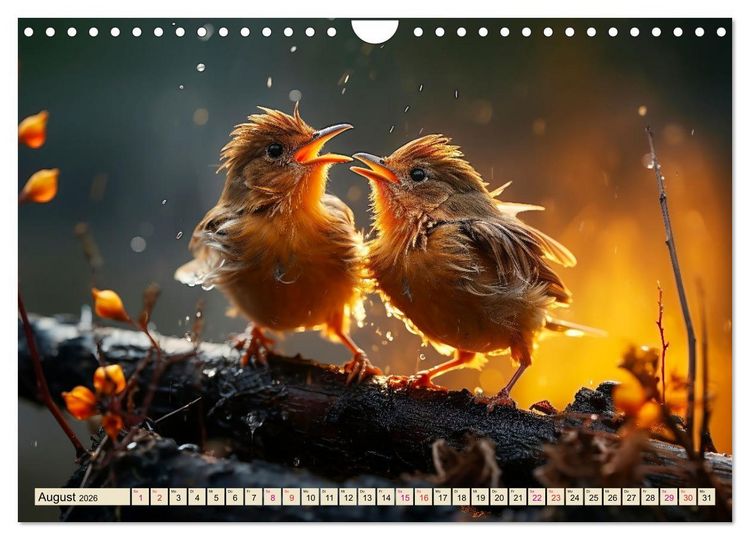 Produktbild: V&ouml;gel Alltag (Wandkalender 2026 DIN A4 quer), CALVENDO Monatskalender
