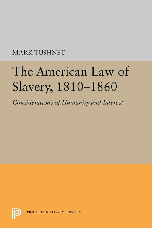 Produktbild: The American Law of Slavery, 1810-1860