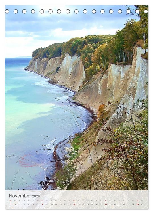 Produktbild: Im Nationalpark Jasmund - Naturwunder auf der Ostseeinsel R&uuml;gen (Tischkalender 2026 DIN A5 hoch), CALVENDO Monatskalender