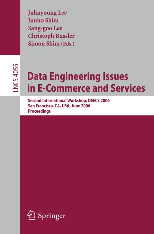Produktbild: Data Engineering Issues in E-Commerce and Services