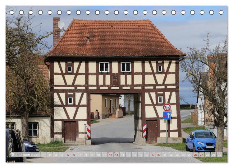 Produktbild: Ins Land der Franken fahren (Tischkalender 2026 DIN A5 quer), CALVENDO Monatskalender