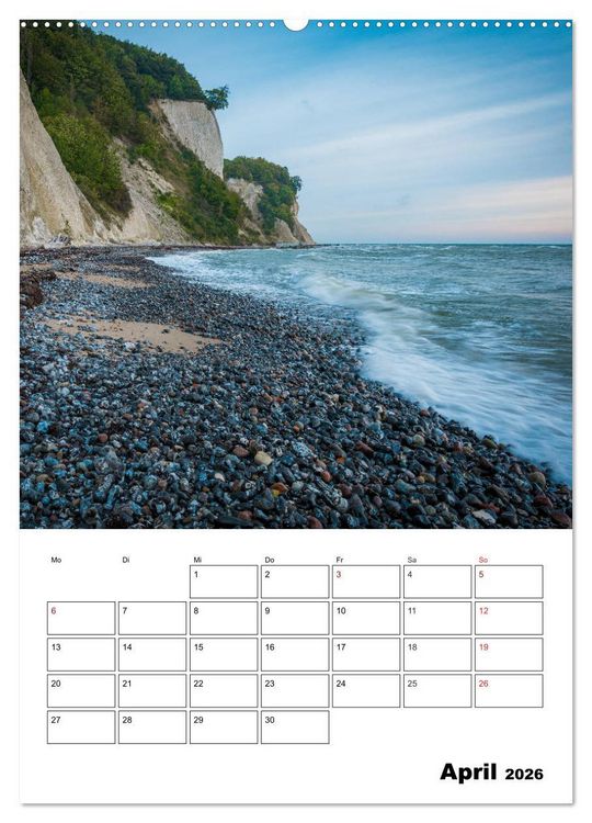 Produktbild: Insel R&uuml;gen - Wilde Sch&ouml;nheit an der Ostsee (hochwertiger Premium Wandkalender 2026 DIN A2 hoch), Kunstdruck in Hochglanz