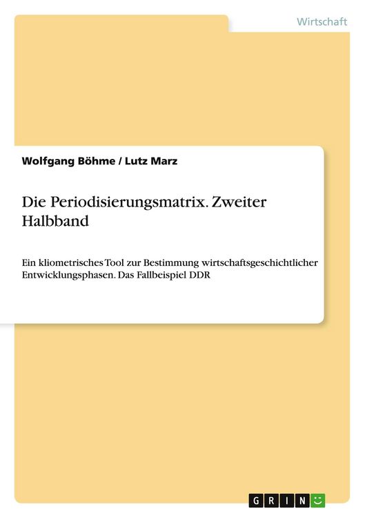 Produktbild: Die Periodisierungsmatrix. Zweiter Halbband