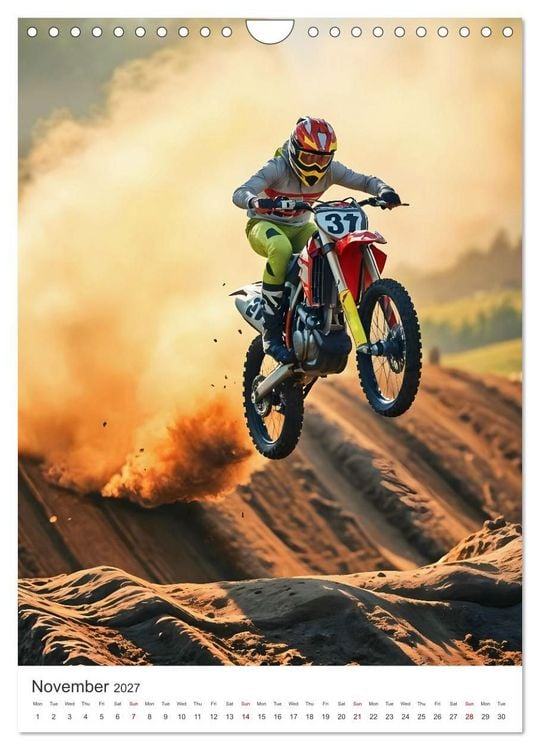 Produktbild: Throttle and thrills - High percentage motocross moments (Wall Calendar 2027 DIN A4 portrait), CALVENDO 12 Month Wall Calendar