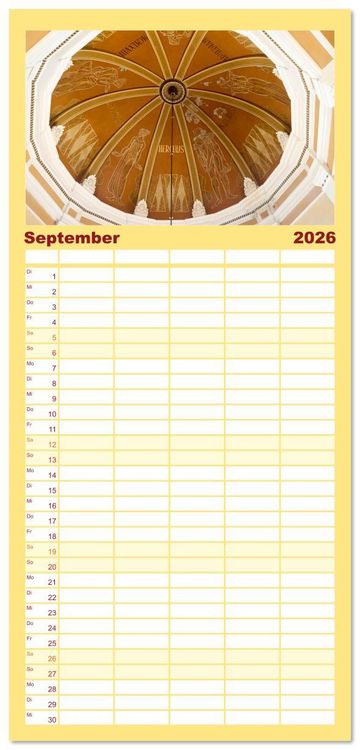 Produktbild: Familienplaner 2026 - Streifz&uuml;ge durch das Banat mit 5 Spalten (Wandkalender, 21 x 45 cm) CALVENDO
