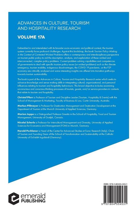 Produktbild: Tourism Policy-Making in the Context of Contested Wicked Problems