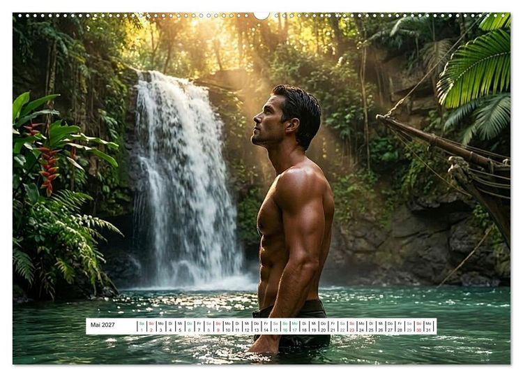Produktbild: Echte Kerle &ndash; Aussteiger (Wandkalender 2027 DIN A2 quer), CALVENDO Monatskalender