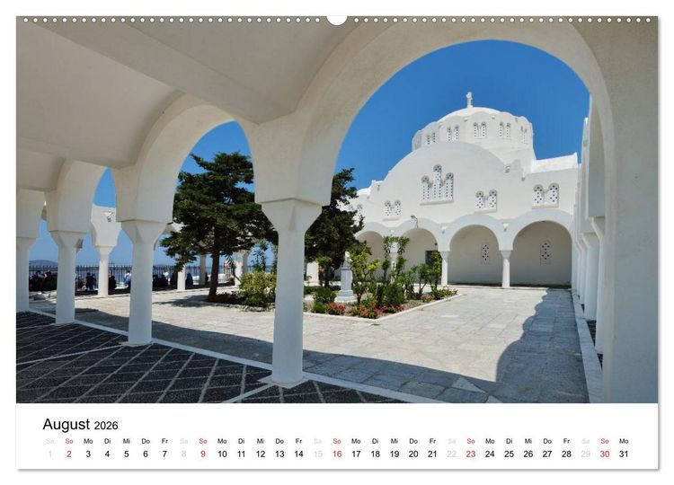Produktbild: Kirchen und Kl&ouml;ster Griechenlands (Wandkalender 2026 DIN A2 quer), CALVENDO Monatskalender