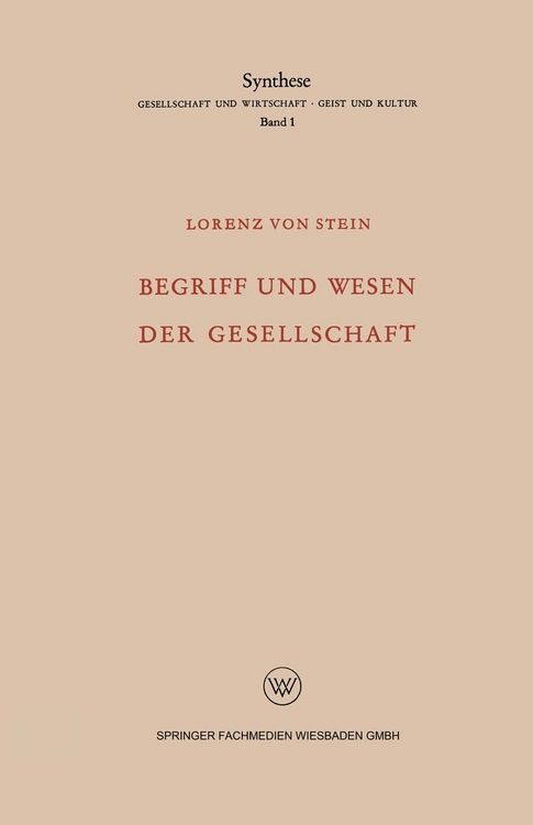 Produktbild: Begriff und Wesen der Gesellschaft
