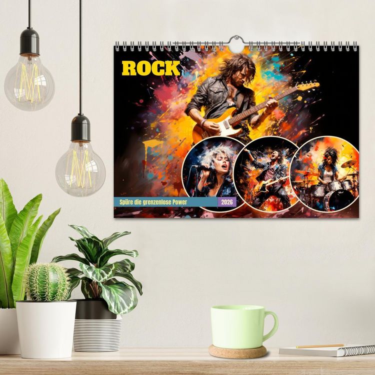Produktbild: ROCK Sp&uuml;re die grenzenlose Power (Wandkalender 2026 DIN A4 quer), CALVENDO Monatskalender