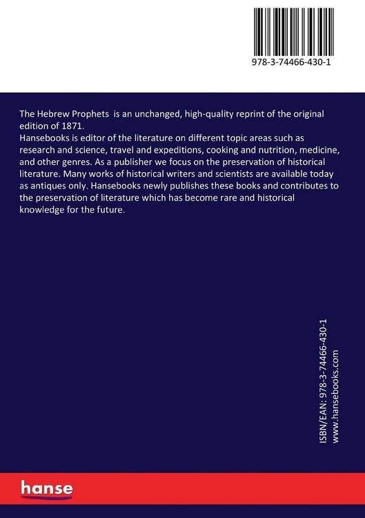 Produktbild: The Hebrew Prophets