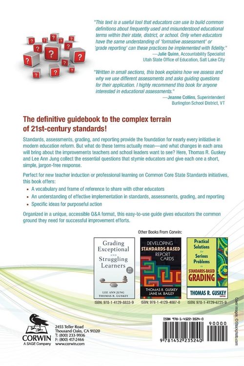 Produktbild: Answers to Essential Questions About Standards, Assessments, Grading, and Reporting