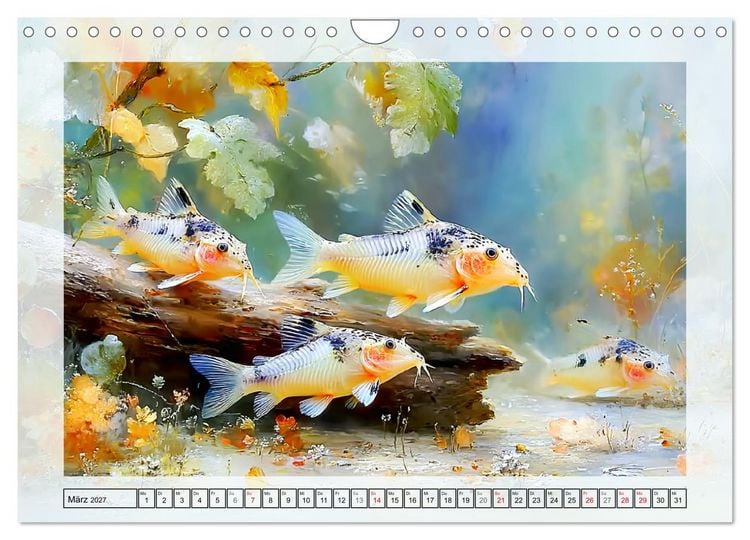 Produktbild: Aquariumfische. Farbenpracht im S&uuml;&szlig;wasserbecken (Wandkalender 2027 DIN A4 quer), CALVENDO Monatskalender