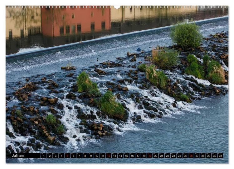 Produktbild: W&uuml;rzburg am Abend (hochwertiger Premium Wandkalender 2026 DIN A2 quer), Kunstdruck in Hochglanz